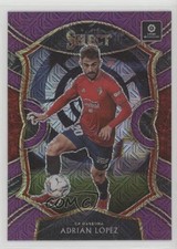 2020-21 Panini Chronicles Select La Liga Purple Mojo Prizm Adrian Lopez #9 01dp