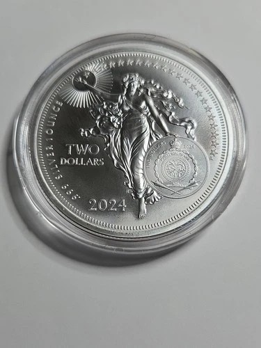 2024 $2dollar "Icons of Inspiration Shakespeare " 1 Troy Ounce Coin BU