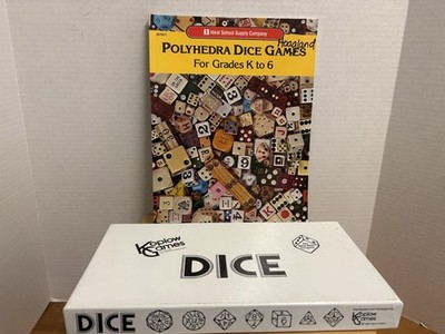 Koplow Games DICE Set 97 Piece with Polyhedra Math Dice Games Book Grades K-6