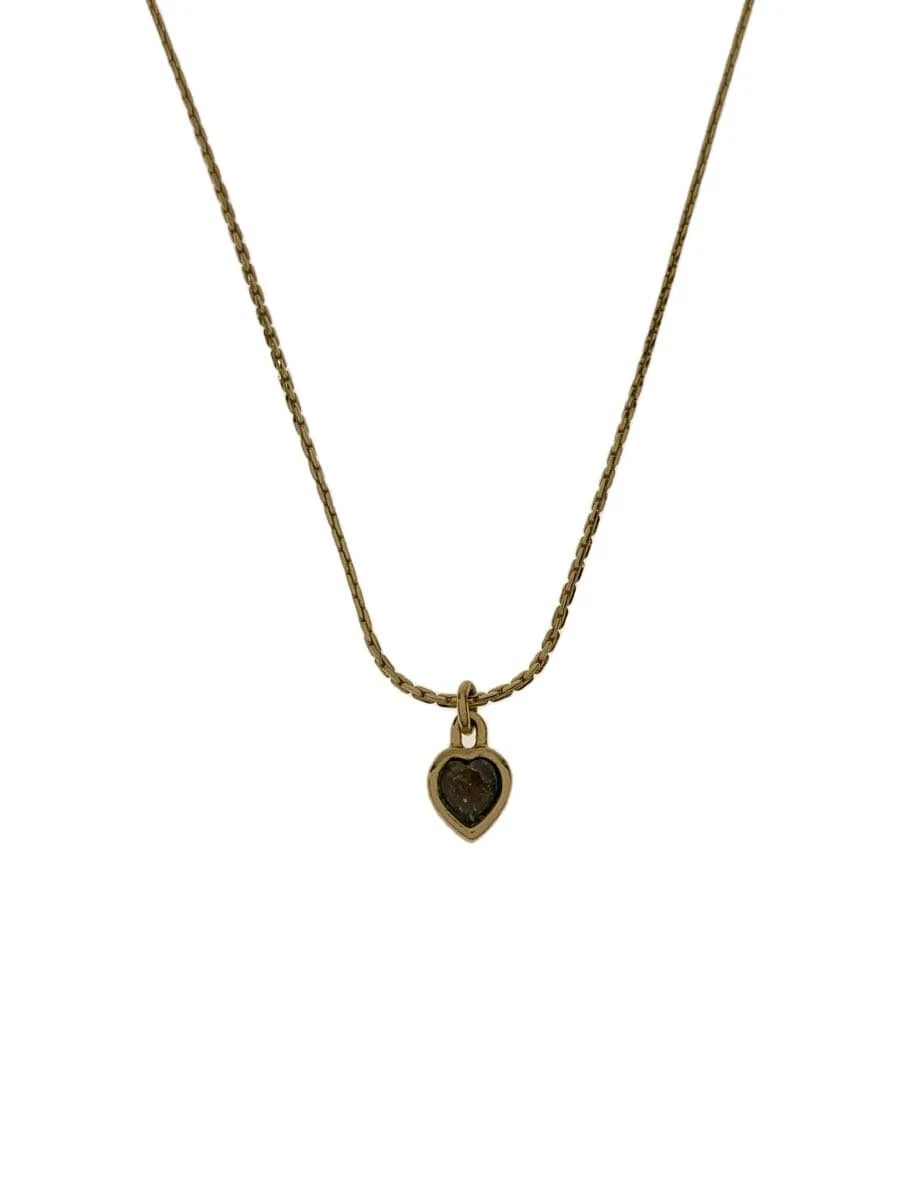 Collier Christian Dior chaîne serpent pierre de cœur    Haut doré femme