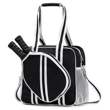 Pickleball Bag for Women Men, Pickleball Paddle Shoulder Bag, with Zipper A...