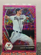 2021 Panini Prizm Draft Picks Griff McGarry #PDP145 Pink Velocity Prizm