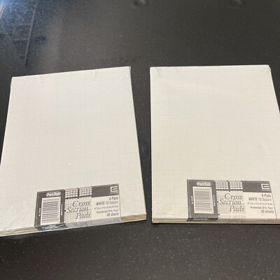 Pen-Tab Cross Section Pads w/10 Squares 8 1/2 x 11 White 480 Sheets