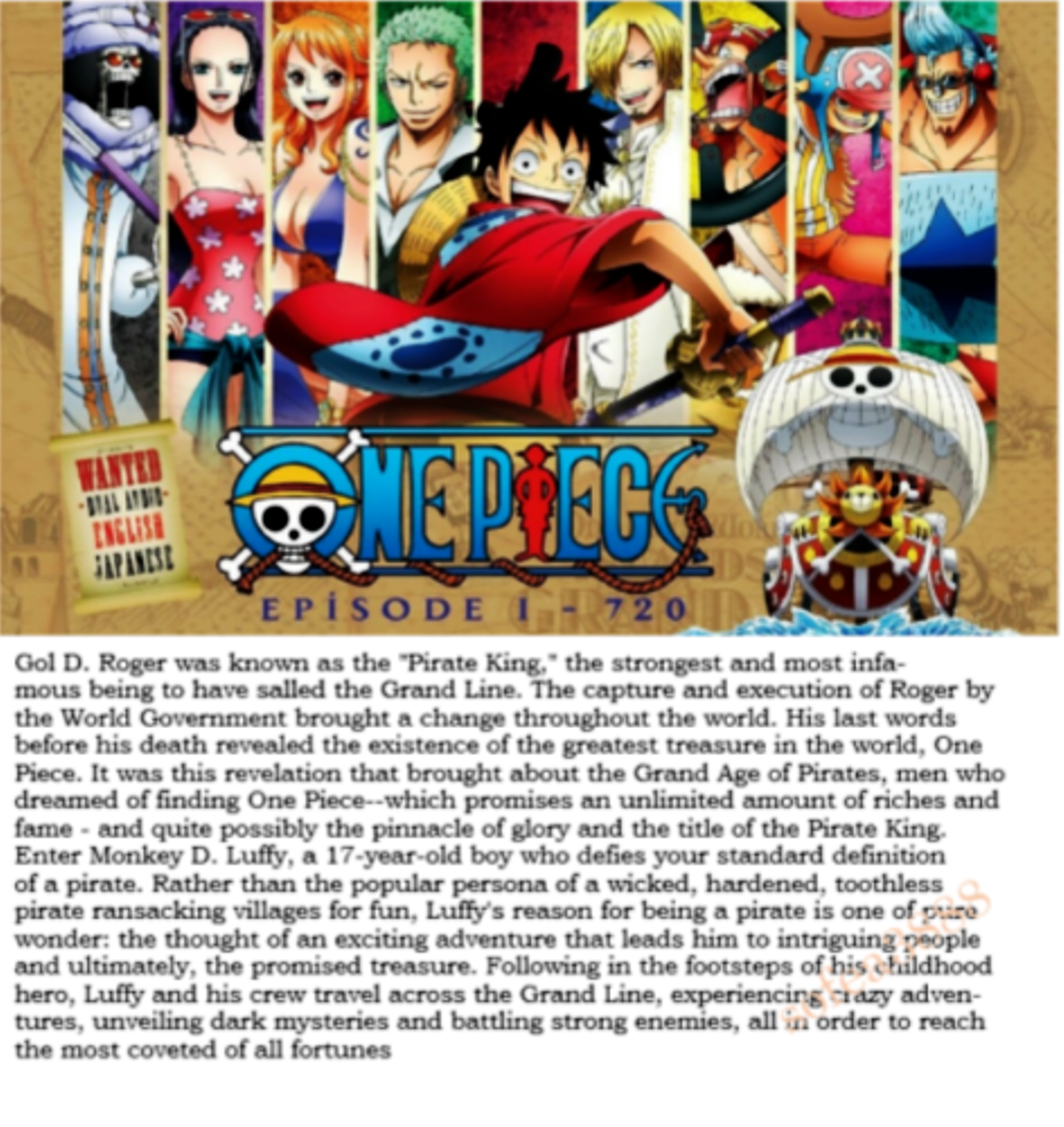 One Piece DVD Collection English Dubbed Complete TV Series Boxset