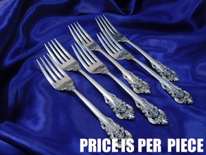 WALLACE-GRANDE-BAROQUE-STERLING-SILVER-SALAD-FORK-GOOD-CONDITION