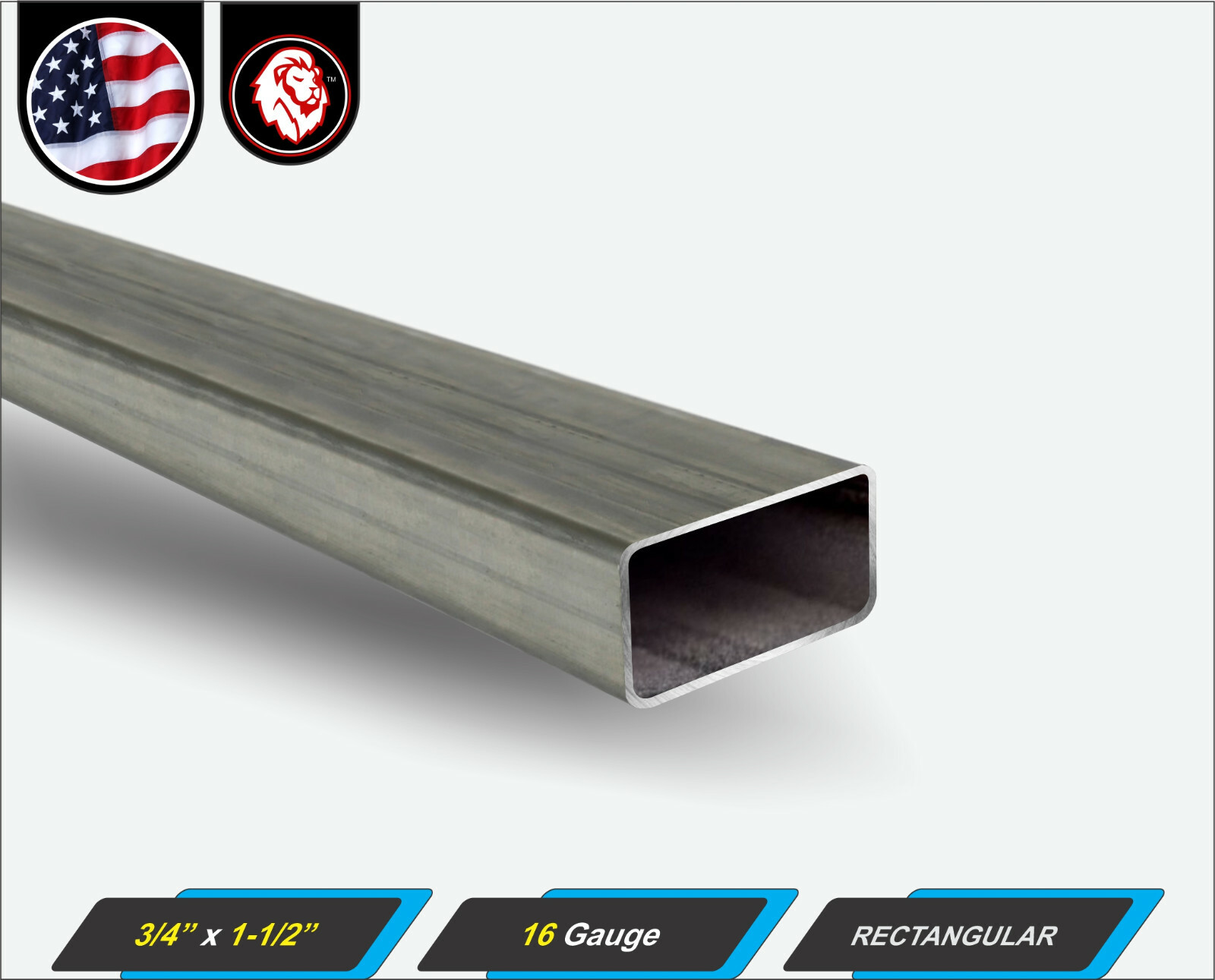 3 4 X 1 1 2 Rectangular Metal Tube 16 Gauge Erw 48 Long 4 Ft Ebay
