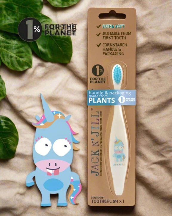 Jack N' Jill Unicorn Bio Kids Toothbrush &ndash; Extra Soft, BPA