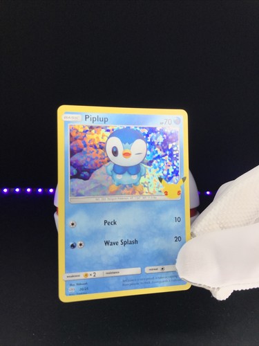 Pokemon Piplup 20/25 HOLO 25th Anniversary McDonald's Promo 2021 Pack Fresh - Picture 3 of 7