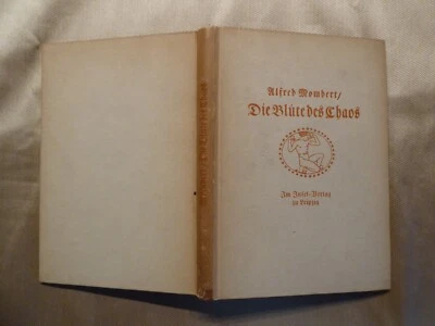 Alfred Mombert, Die Blüte des Chaos, Gedicht - Werk, Insel-Verlag Leipzig 1920 - Bild 1 von 2
