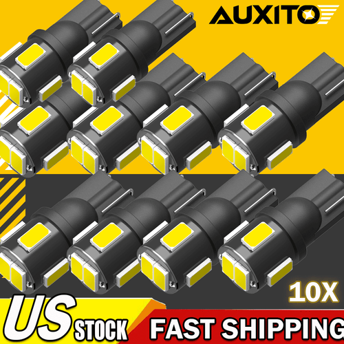 10X AUXITO T10 LED License Plate Light Car Interior Bulbs White 168 2825 194 W5W - Picture 12 of 12