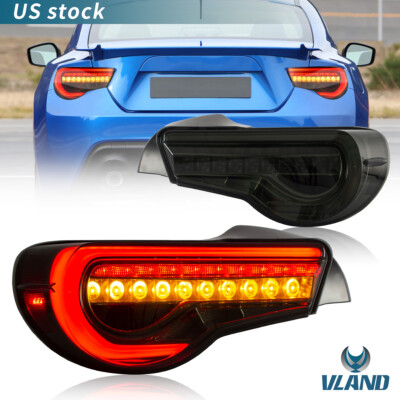VLAND LED Tail Lights Smoked for Toyota 86 GT86 Subaru BRZ Scion