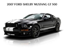 2007 Ford Shelby Mustang Gt 500 In Black New Metal Sign 12x16 Free Shipping