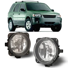 for 2005-2007 Ford Escape Clear Lens Front Bumper Fog Lights Lamps Left+Right