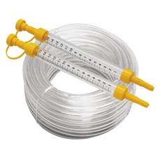 Water level with a 15 m hose