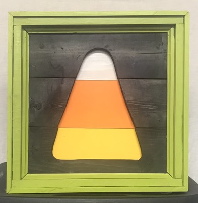 Handcrafted Fall Decorative Multicolored Wooden Candy Corn Wall / Door Hanging 