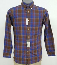 Daniel Cremieux Signature True Blue Plaid Slim L/S Men's Shirt NWT 89.50 M XL