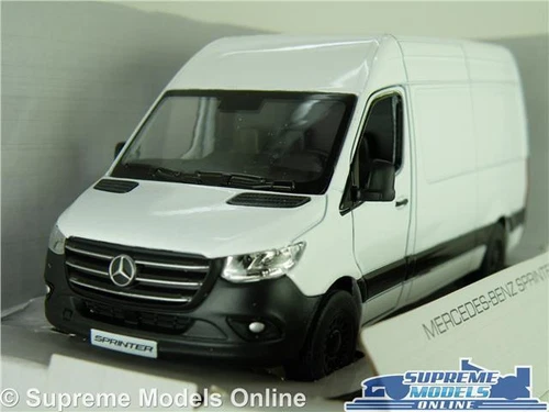 MERCEDES SPRINTER MODEL VAN TRUCK PLAIN WHITE 1:43 KINSMART MK3 MK4 K8