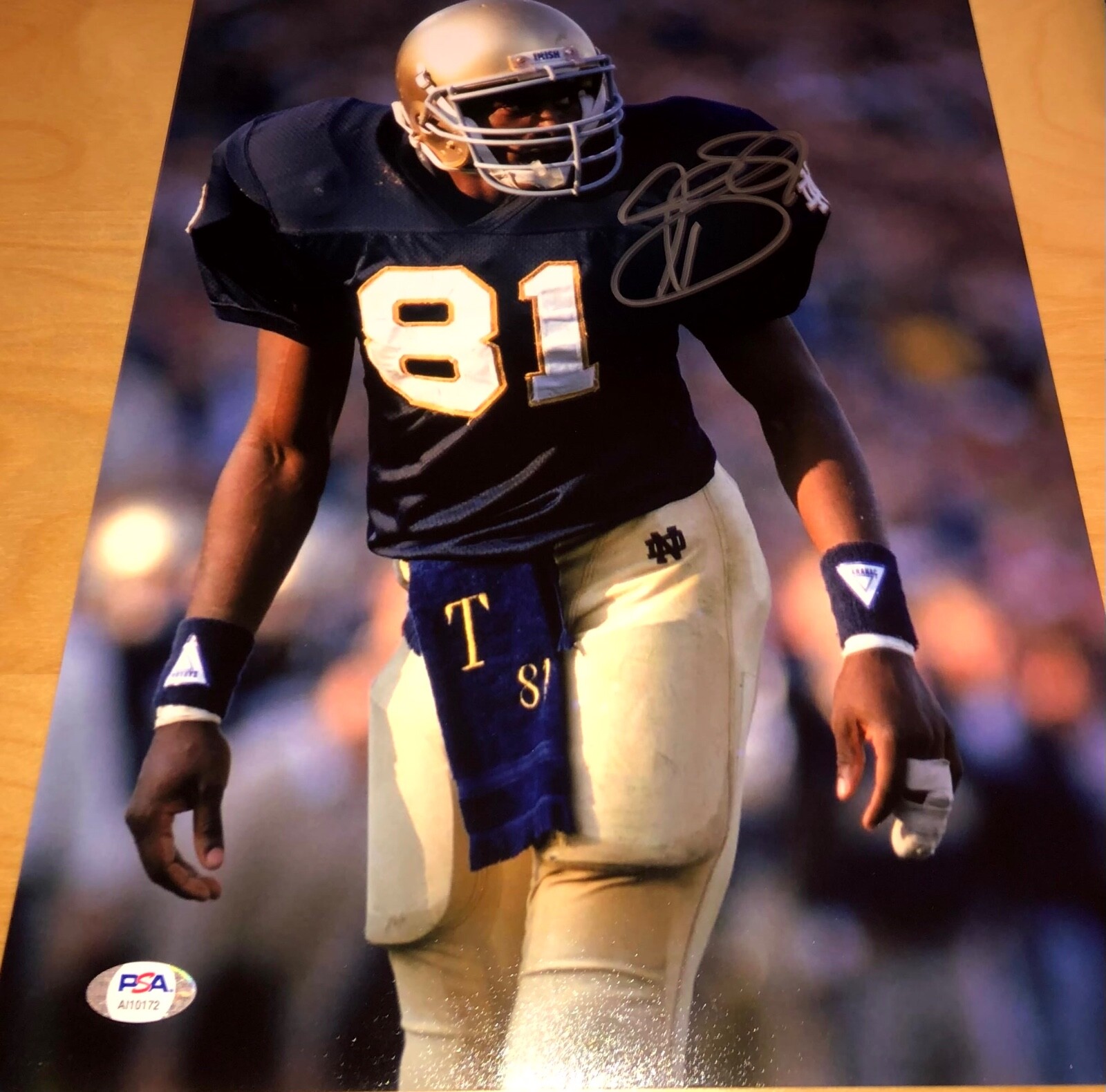 Tim Brown Autographed Signed Notre Dame Fighting Irish Notre Dame Irish 11x14 PSA A 