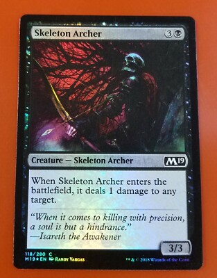 1x Skeleton Archer | FOIL | M19 Core Set 2019 | MTG Magic Cards