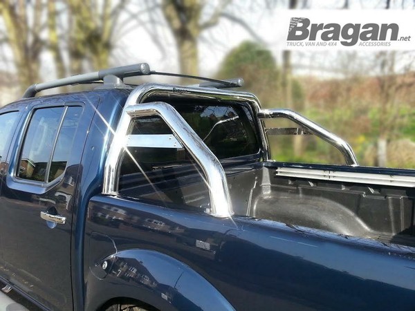 RollbüGel FüR Nissan Navara D40 2005-2016 Edelstahl 75Mm Chrom Spiegelpoliert-image
