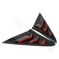 Quarter Window Louver Cover Accessories Fit For Honda Civic Hatchback 2016-2021