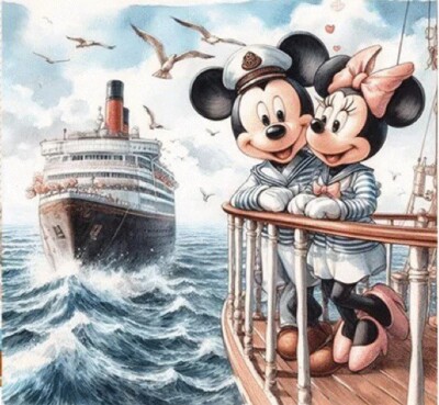 MICKEY MOUSE UND MINNIE MOUSE (9) KREUZSTICHMUSTER