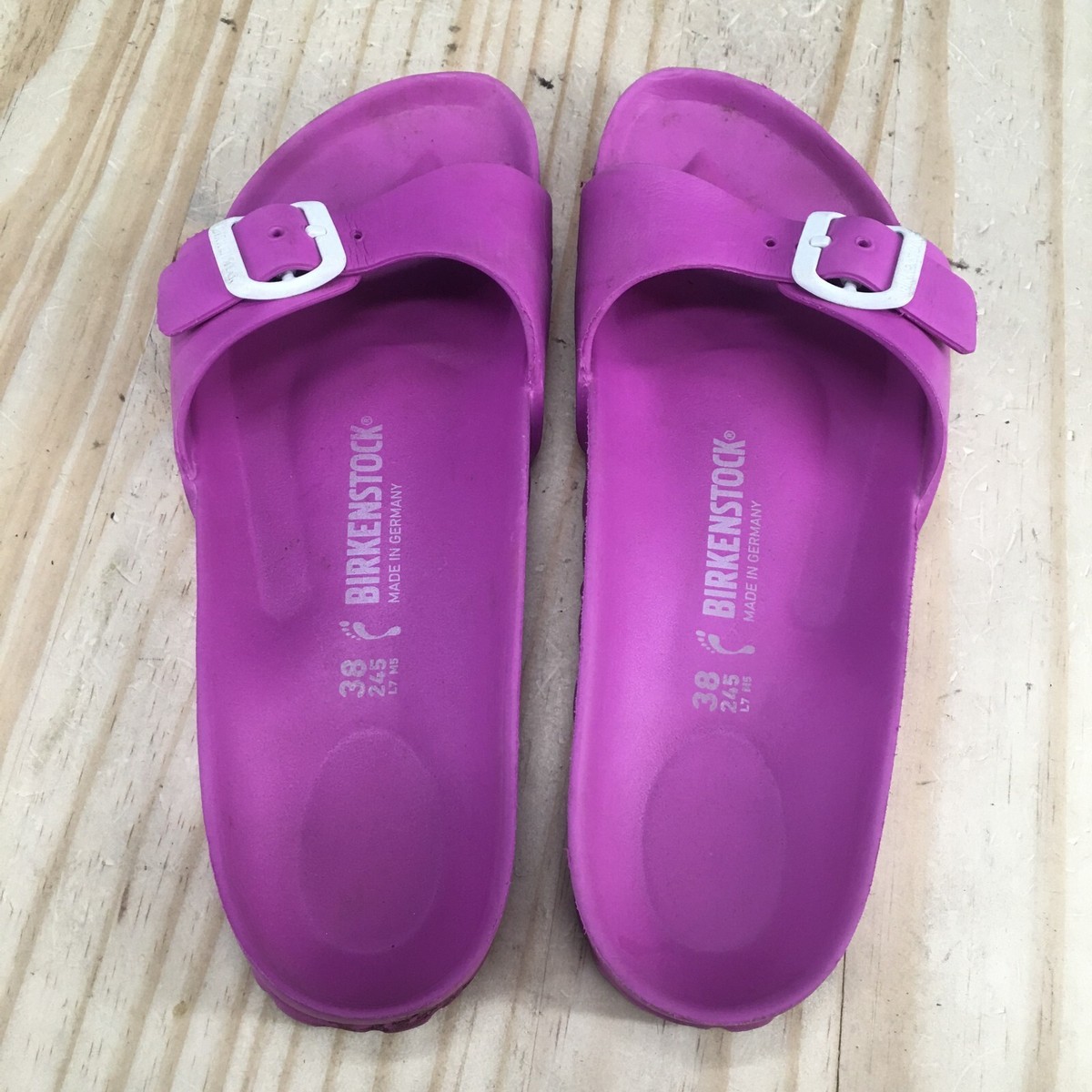 Birkenstock Sandals Womens 38 Madrid Eva Slip On Slides