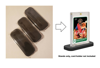 (3-Pack) Ultra Pro One Touch Magnetic Card Stands - BLACK - Fits 35-55pt Holders
