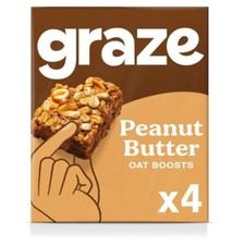 Graze Vegan Peanut Butter Protein Snacks, 4x30g