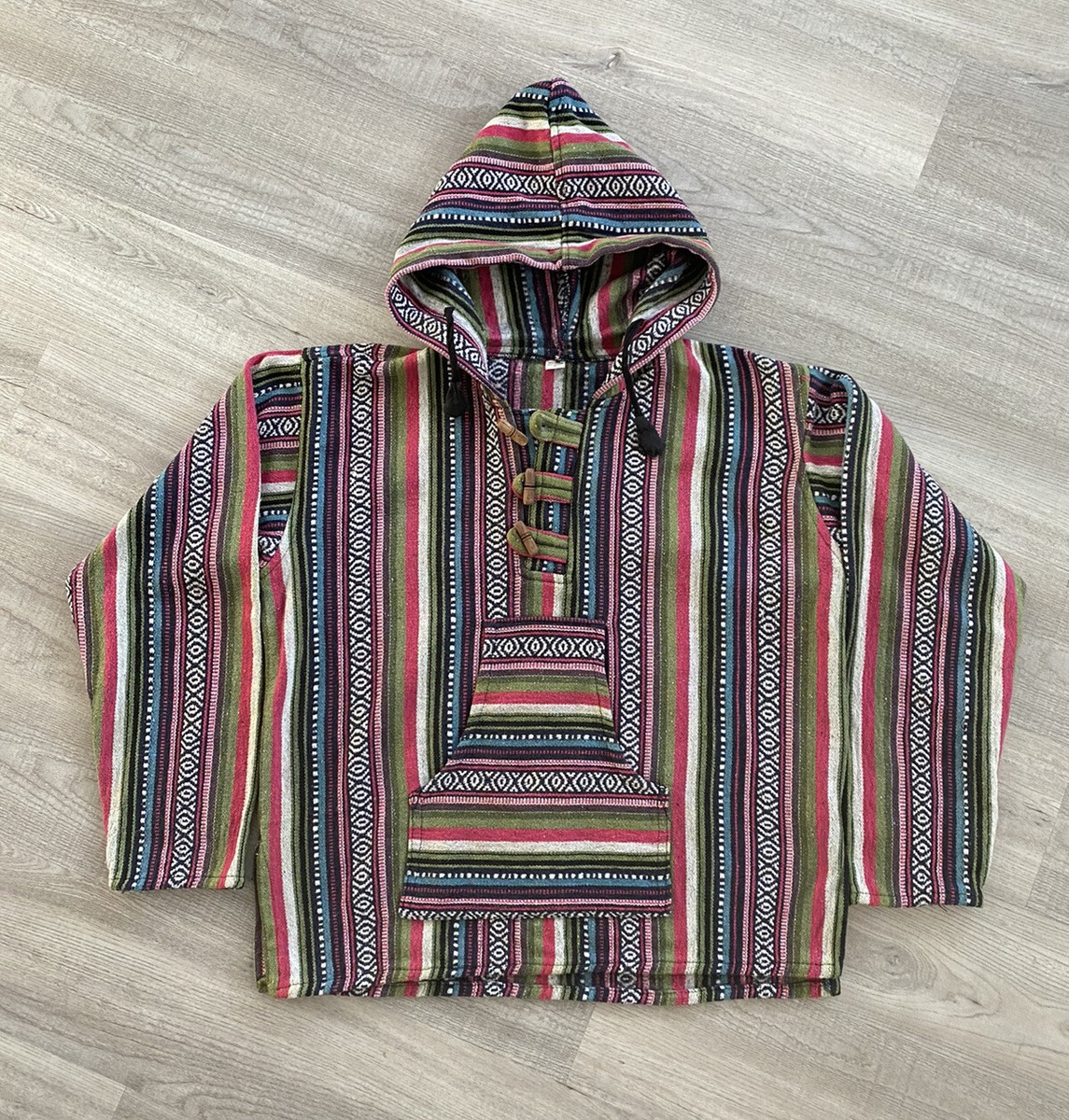 6(ROKU) COTTON MULTI STRIPE HOODIE/フーディ 6(ROKU)>COTTON MULTI STRIPE HOODIE/フーディ 向かわ