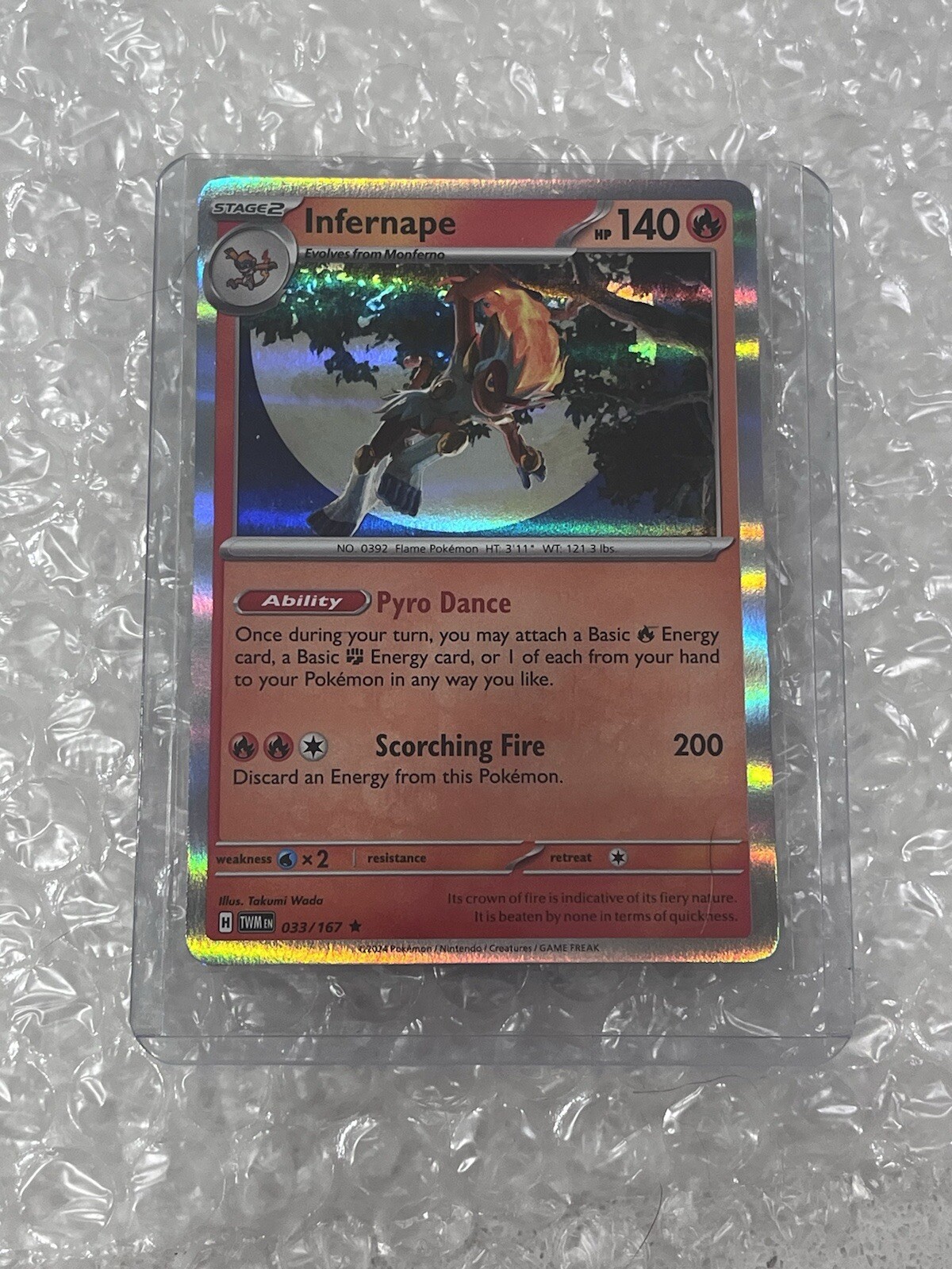 Infernape 033/226 Twilight Masquerade NM HOLO Pokemon TCG
