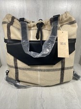 BEIS The Messengar Tote Bag Cream New With Tags