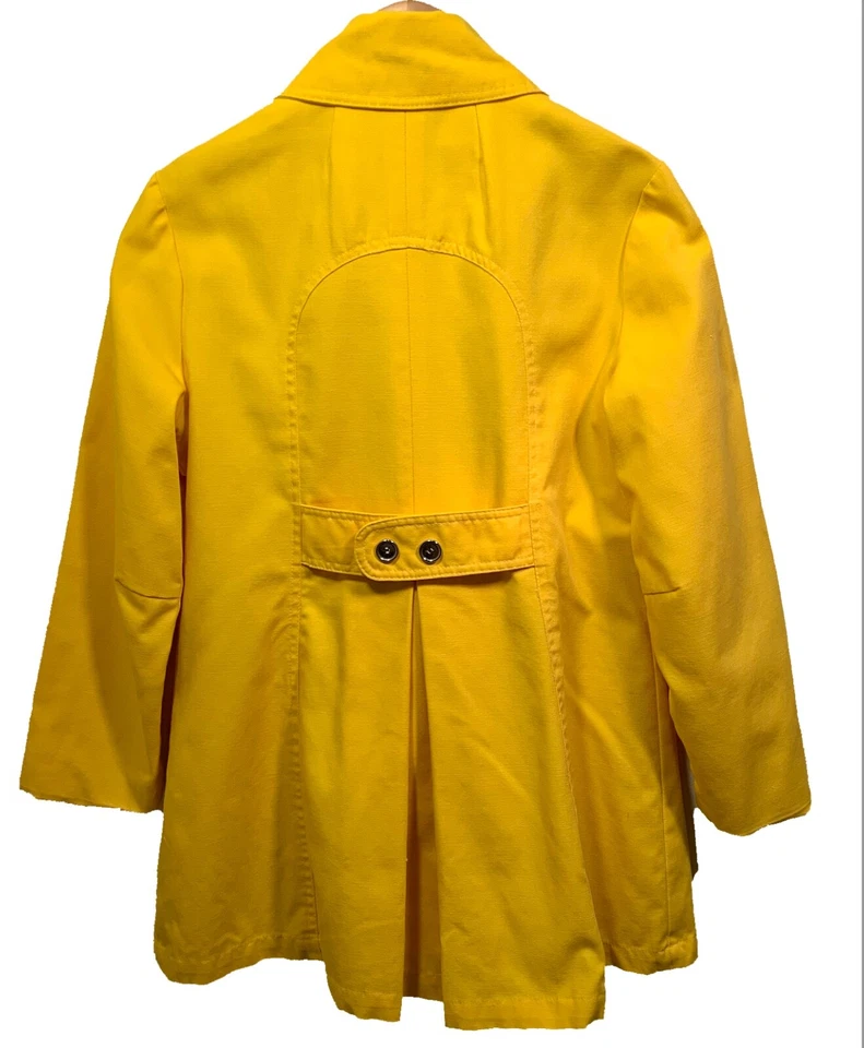 Abrigo Chaqueta Para Mujer Vintage BRITISH MIST Amarillo - Talla L Estilo Retro Mod Foto 3 de 4