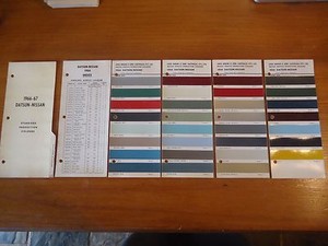 Nissan Paint Color Chart