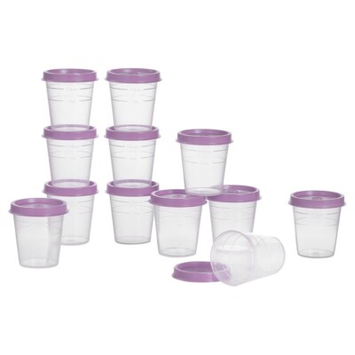 Tupperware  24-piece Portion All Tupper Minis Super Set, Purple, New