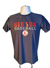 Boston Red Sox Boys Youth T-shirt Blue Genuine Merchandise Size 14/16 XL L4 