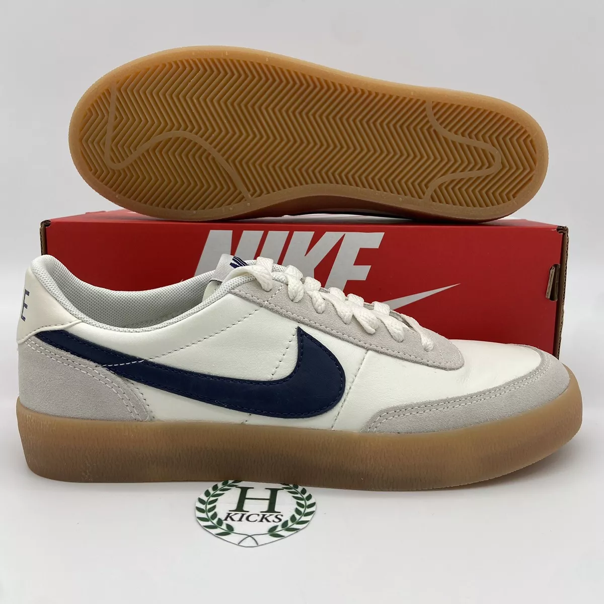 Nike Killshot 2 Leather ‘Midnight Navy' White Blue Gum Bottom JCrew Men’s Size 8