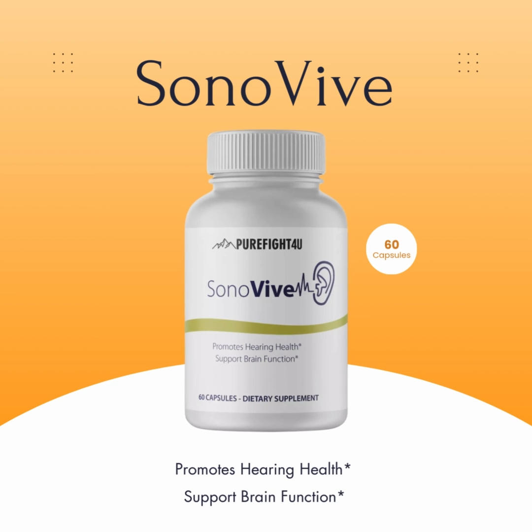 SonoVive hearing aid supplement two bottles