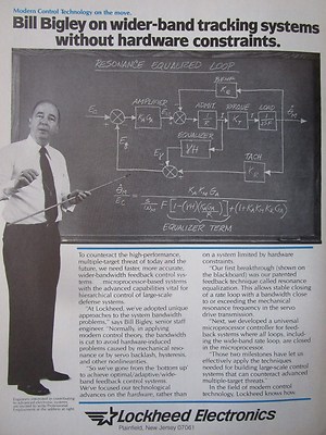4/1982 PUB LOCKHEED ELECTRONICS BILL BIGLEY MODERN CONTROL TECHNOLOGY AD