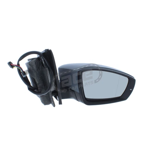 Electric Wing Door Mirror VW Polo Mk5 6R 2009-2018 Primed Cover Right Hand Side