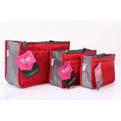 Periea Chelsy Handtasche Organizer - rot - Größen S & M - Brandneu mit Etikett