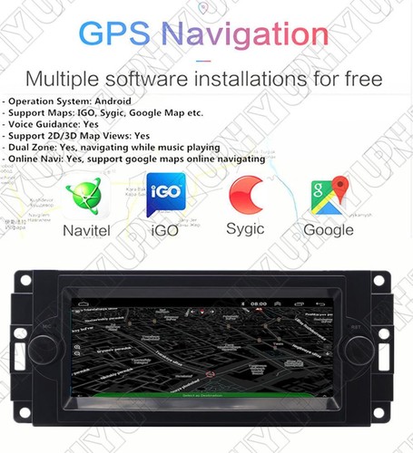 6.8'' 1G+16GB Android 13 Car Stereo Radio GPS Navigation For Dodge Chrysler Jeep - Picture 15 of 23
