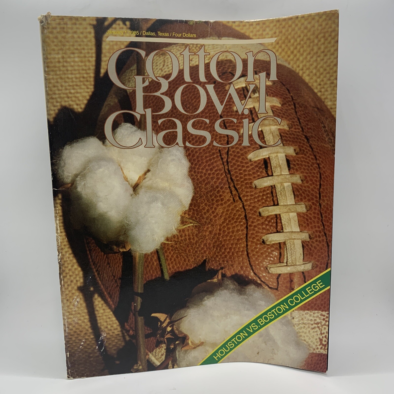 1985 Cotton Bowl Classic Official Program Boston College vs Houston