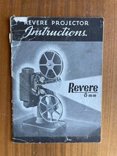 Revere Projector Instructions Revere 8 mm Boo...