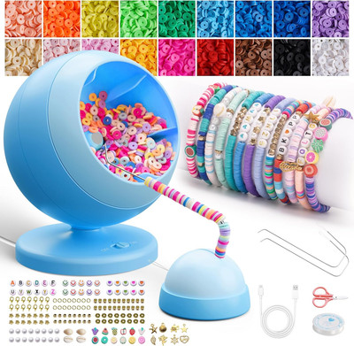 Clay Bead Spinner for Jewelry Making, Electric Bead Spinner for Making Bracelet 