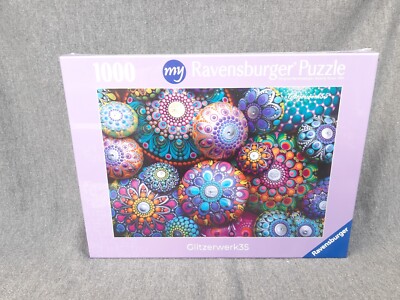 Glitzerwerk35 - Ravensburger Puzzle - 1000 Teile - Mandala Steine - Dot Painting