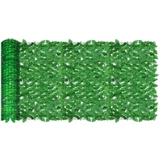 39" Artificial Faux Laurel Leaf Privacy Fence Screen Hedge Panel Garden Decor