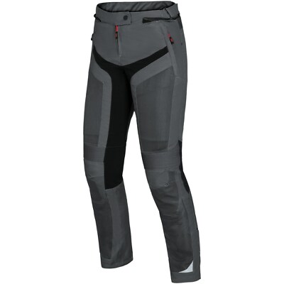 IXS Pants Trigonis-Air Size KM Women Motorcycle Pants Summer Dark Grey-Black