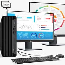 HP G6 Desktop PC Intel i5-10500 64GB Ram SSD HDD Dual LED, Built-in Wi-Fi Win 11