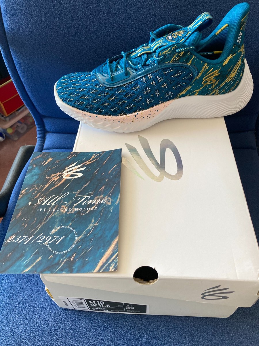 Under Armour Curry 9 Flow NBA ALL TIME 2974 Three Point Record 3